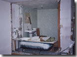 The bathroom during renovation